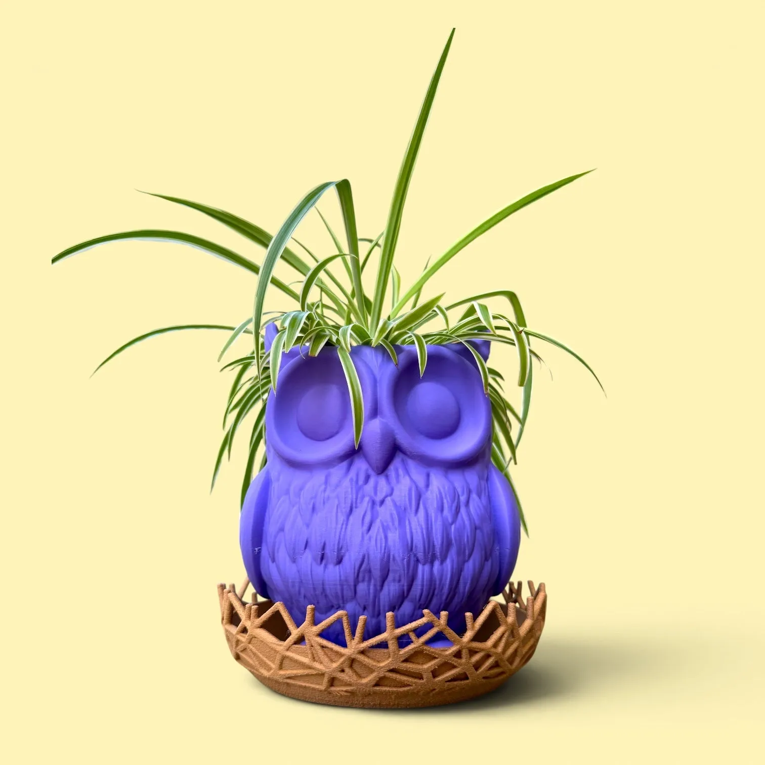 GrowGrid Owl Planter and Nest Drip Tray