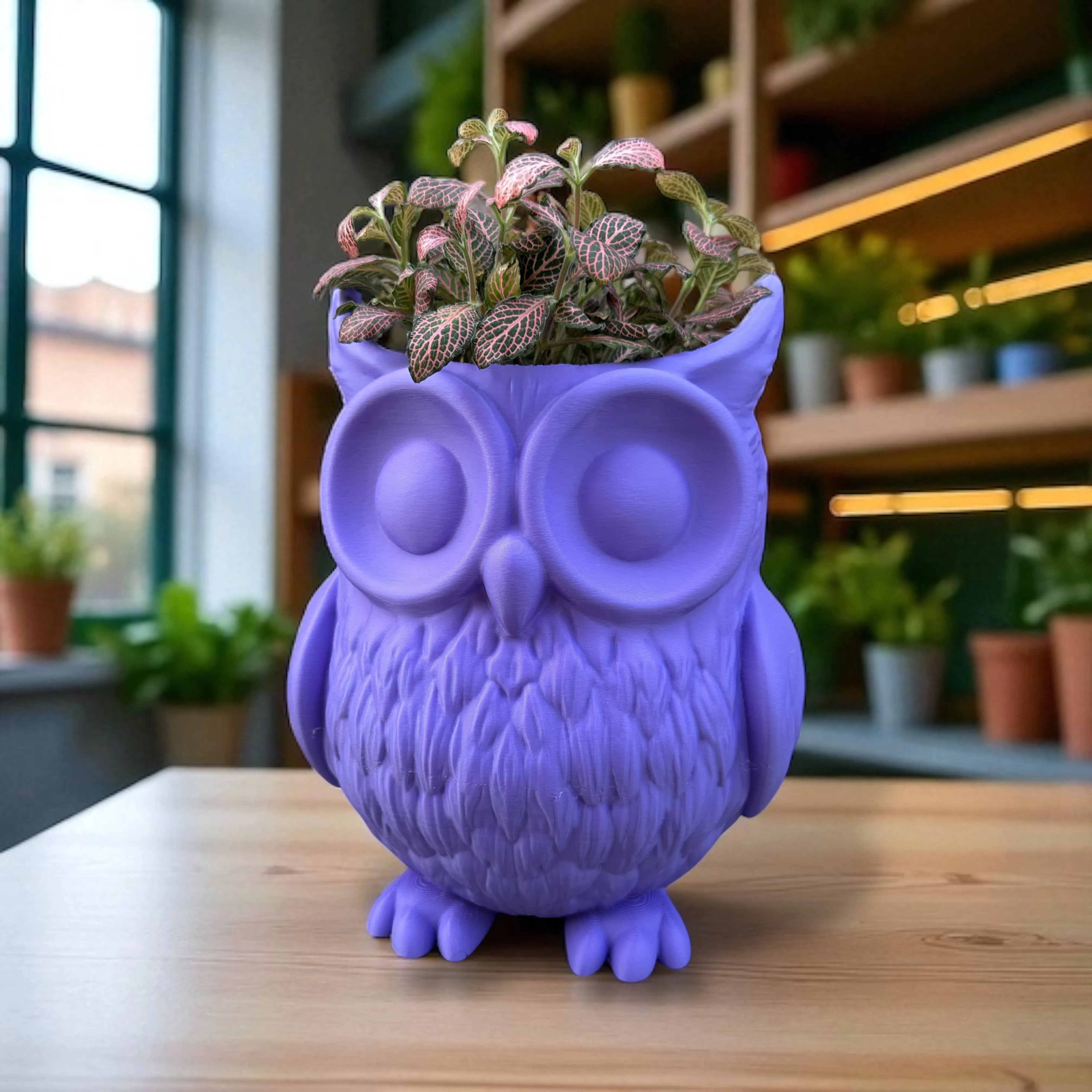 GrowGrid Owl Planter and Nest Drip Tray — photo 4
