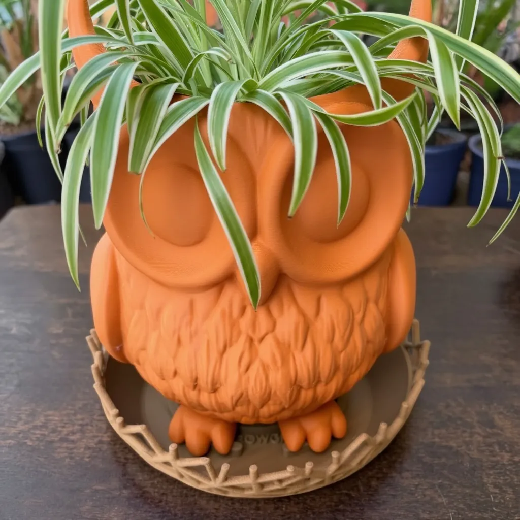 GrowGrid Owl Planter and Nest Drip Tray — photo 5