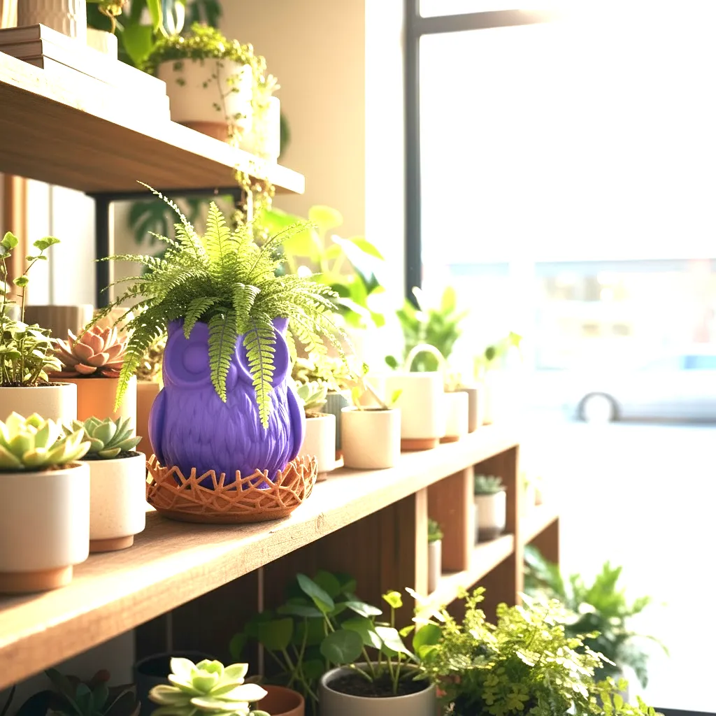 GrowGrid Owl Planter and Nest Drip Tray — photo 9